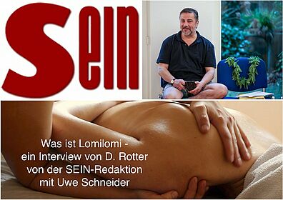 SEIN-Redaktion Interview mit Uwe Schneider über Lomi Massage Ausbildungen heute